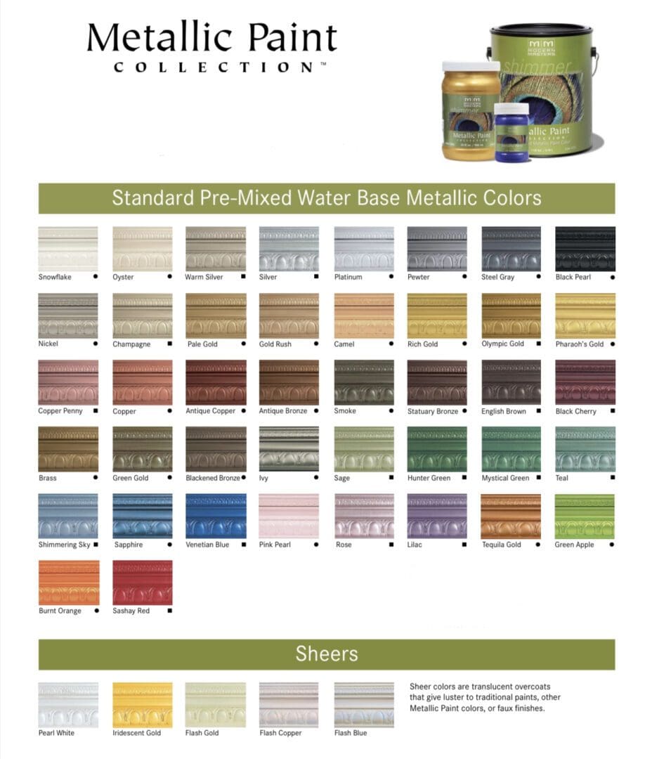 Modern Masters Metallic Paint Collection All Los Angeles Painting