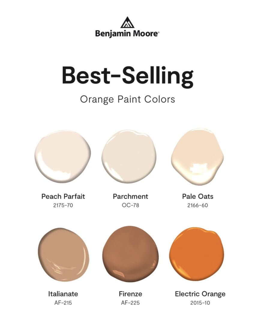 Benjamin Moore Best Selling Oranges All Los Angeles Painting Company