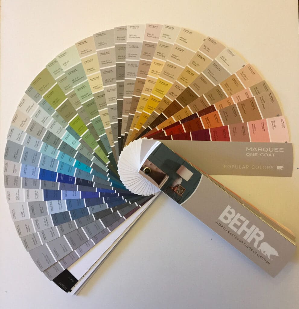 Behr Fan Deck Displaying Marquee Paint Collection.