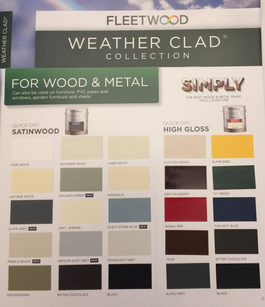 Fleetwood Exterior Paint Color Accents.