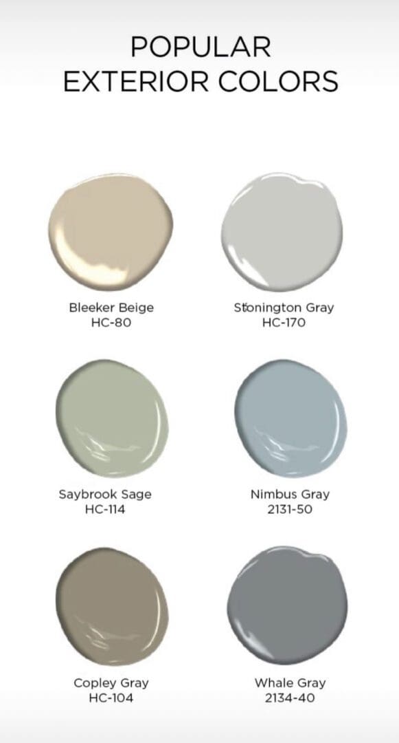 Benjamin Moore Popular Exterior Colors - All Los Angeles Painting ...