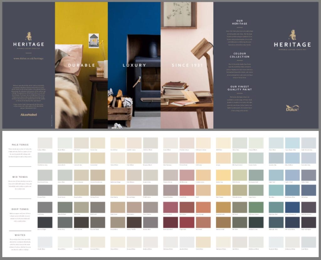 Dulux Heritage Paint Color Collection