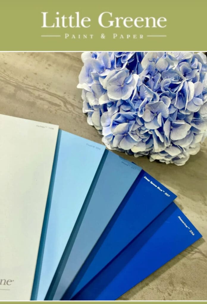 Hydrangea inspired paint colors.