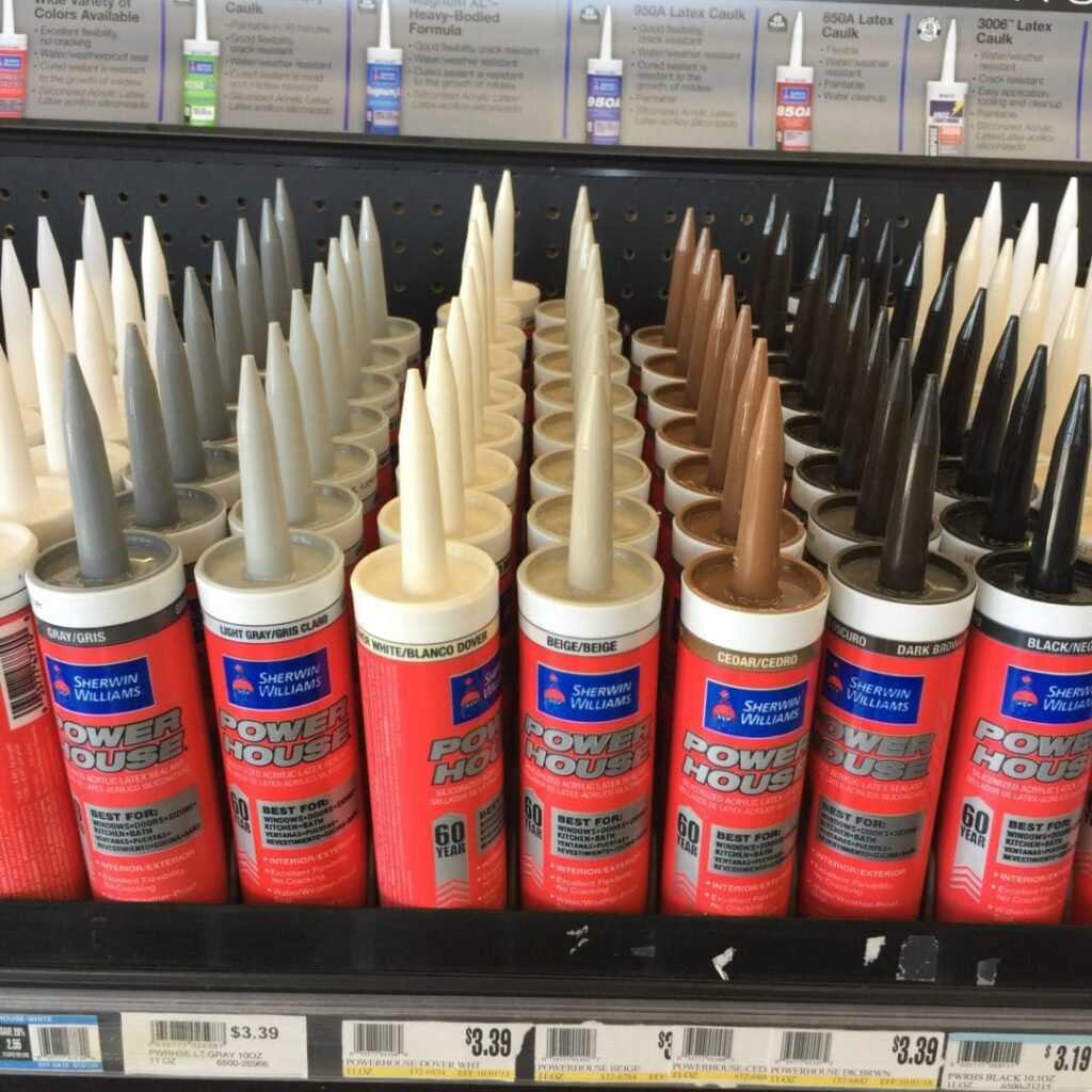 Sherwin Williams Colored Caulking.