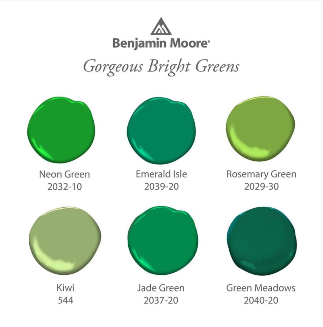 Benjamin Moore Bright Greens