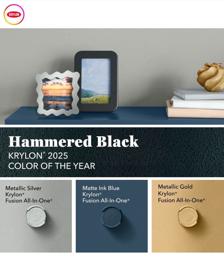 Krylon 2025 Color of the Year with Complimentary Hues. 