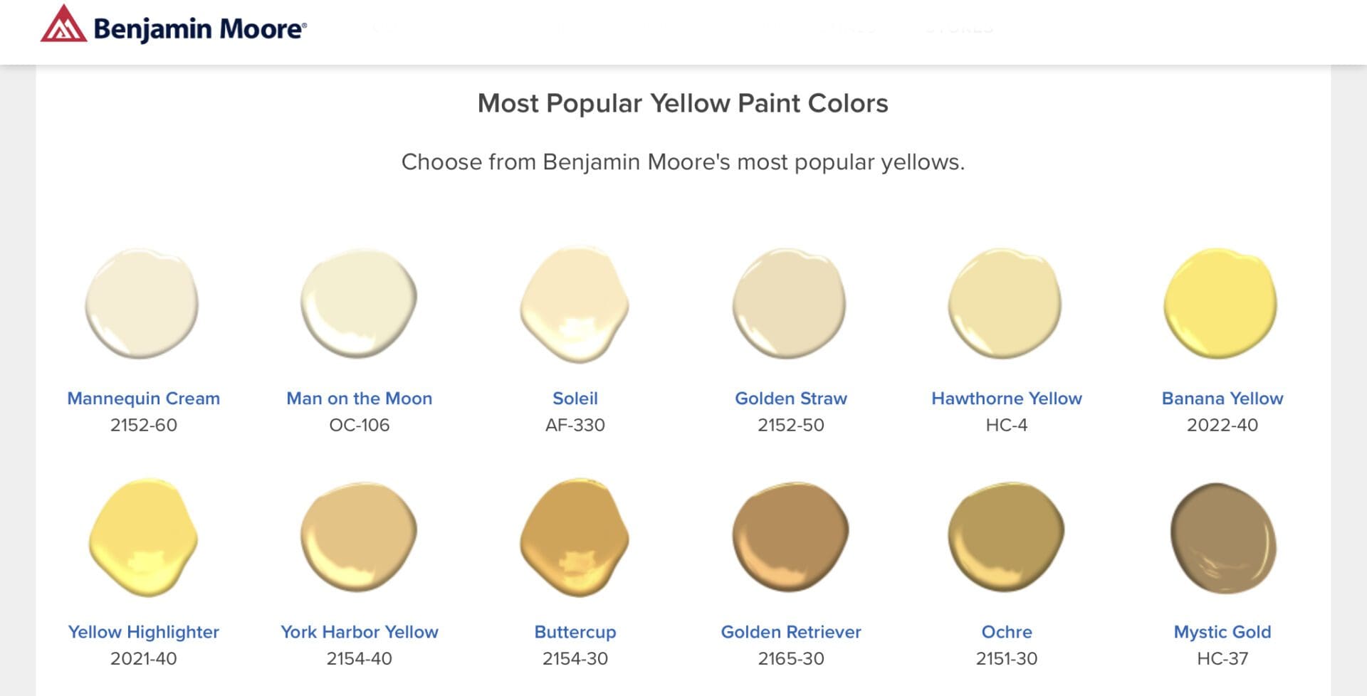 Best Light Yellow Benjamin Moore at Orpha Downs blog