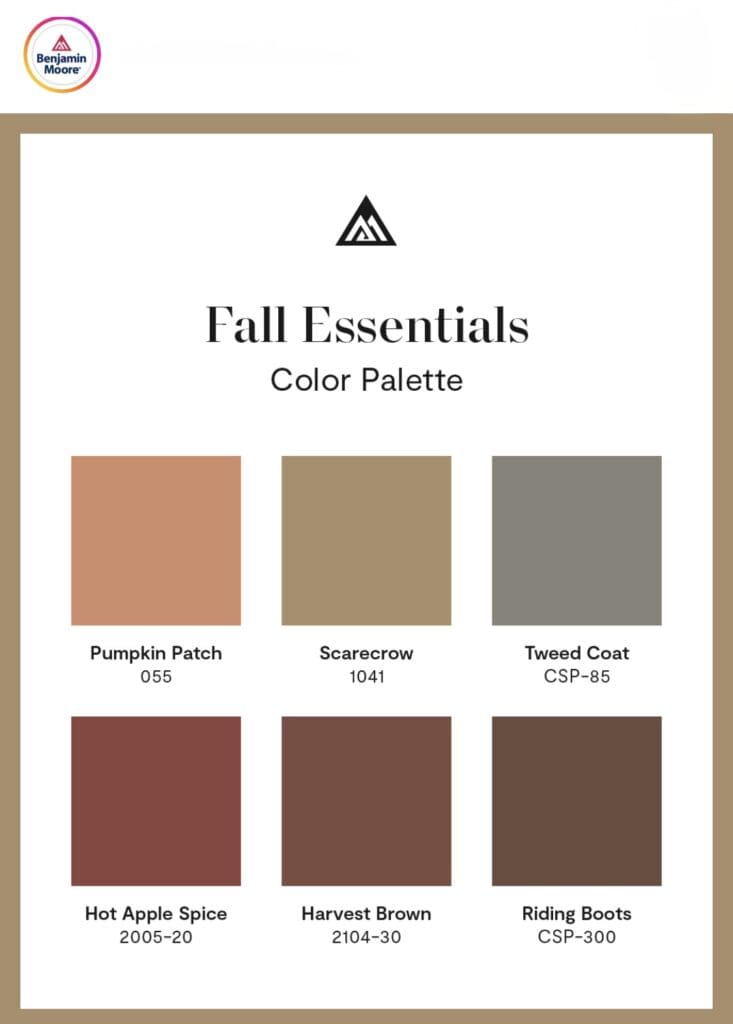 Fall Inspired Color Palette.