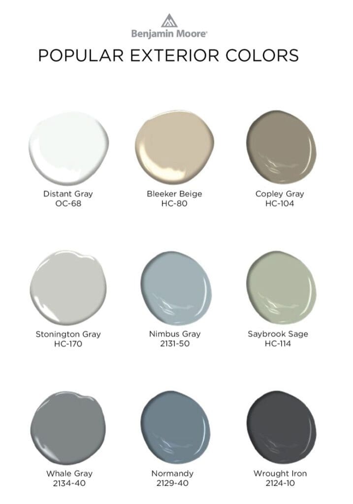 Benjamin Moore Popular Exterior Paint Colors