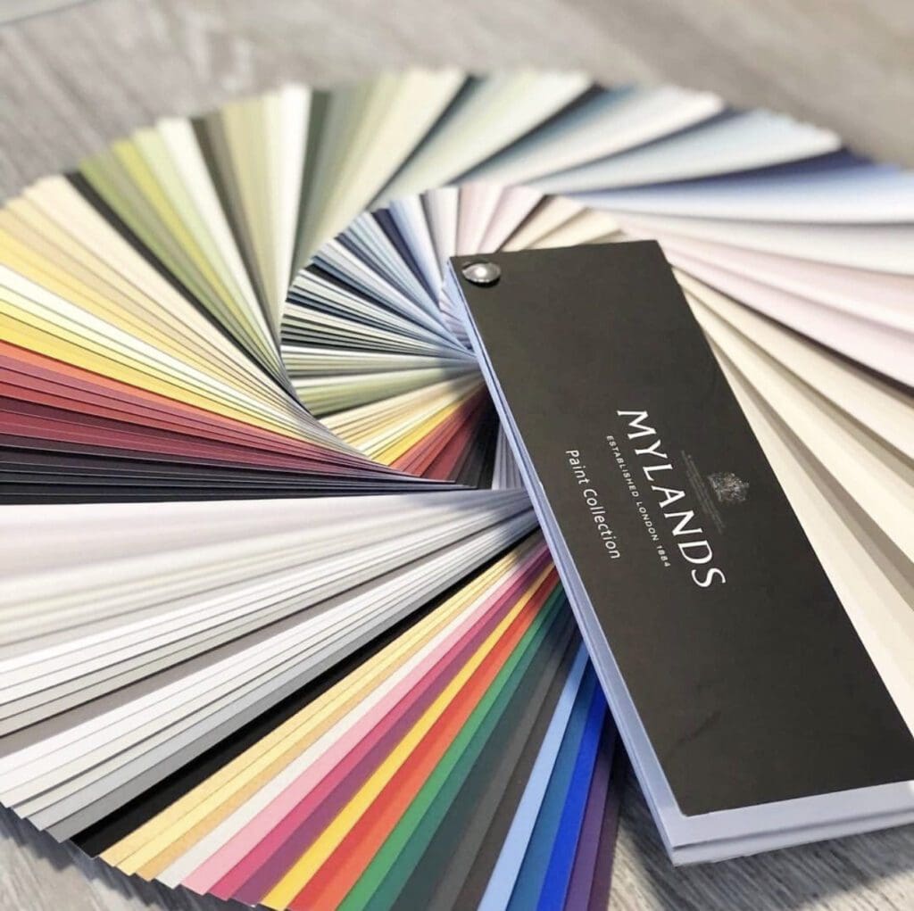 Mylands Paint Color Collection Fan Deck.