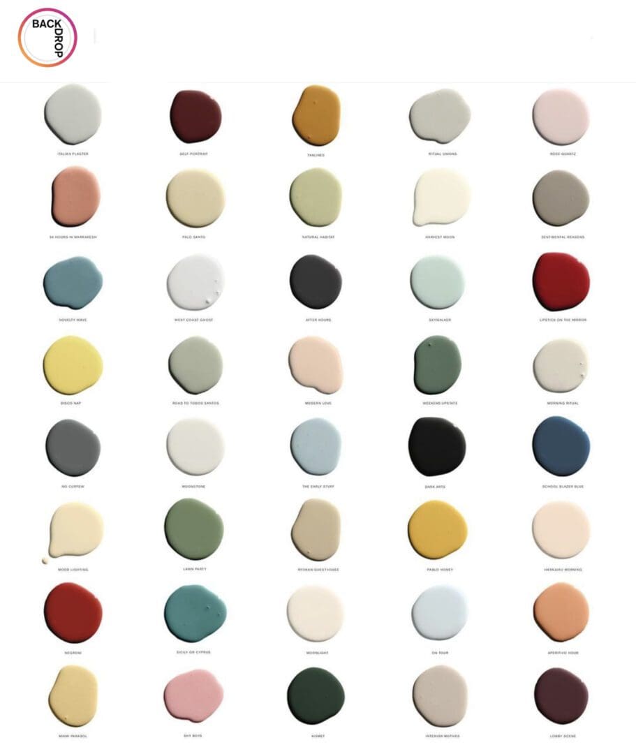 Backdrop Paint Colors