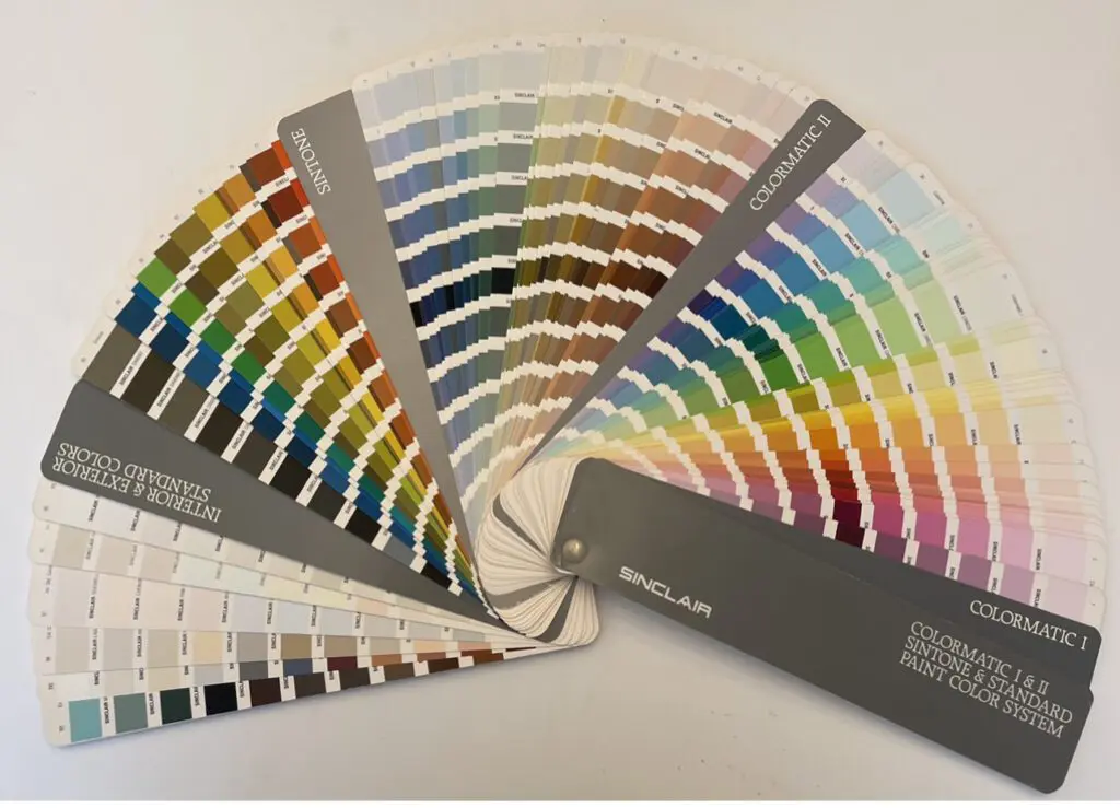 Sinclair Paint Colormatic Color Fan Deck