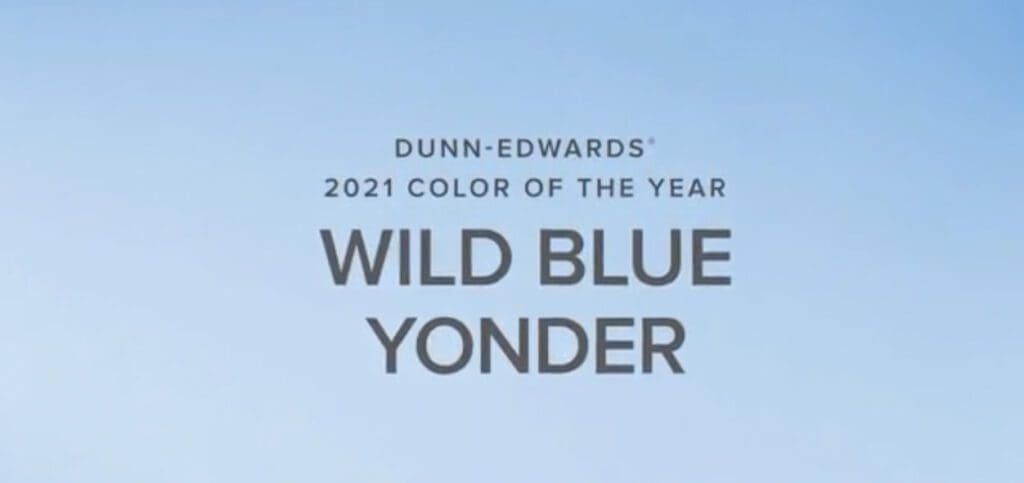 Dunn Edwards Color of the Year.