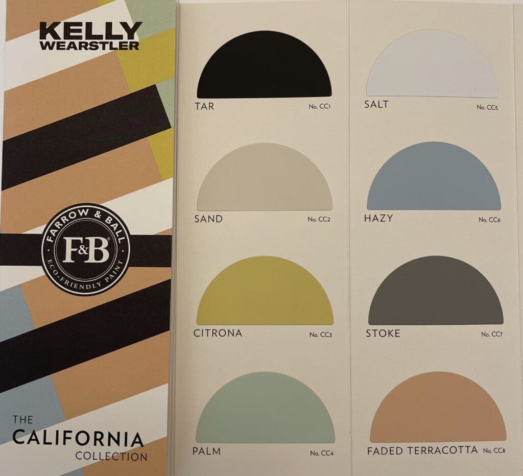 Farrow & Ball California Collection Paint Colors.