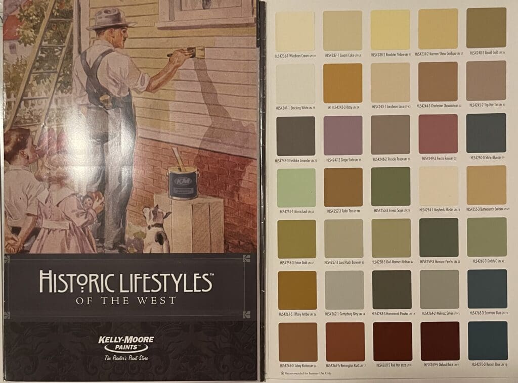 Historic Lifestyles of the West Color Chart Part 1.