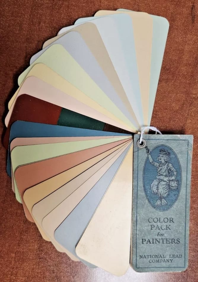 1930's Paint Color Deck.