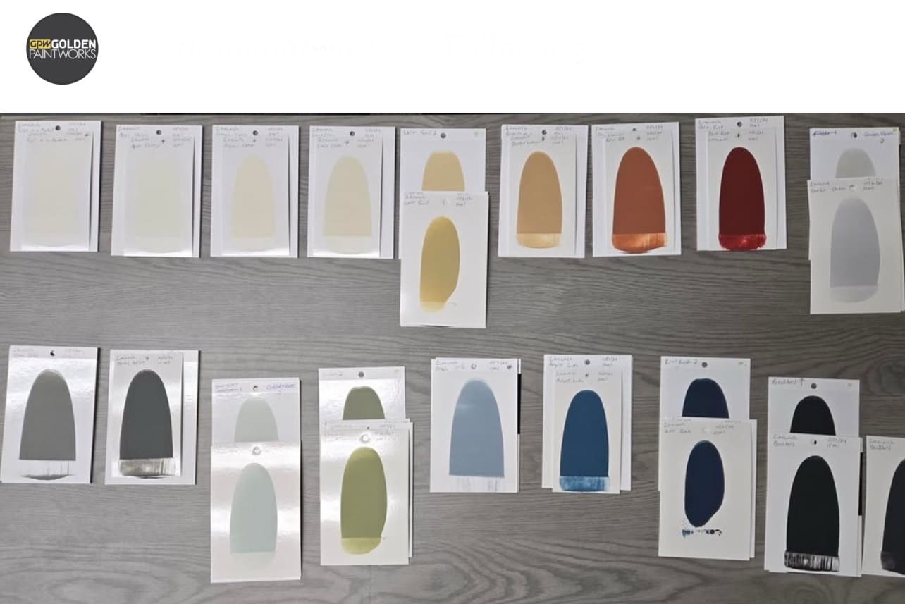 Picking Paint Colors. Sample Draw Downs