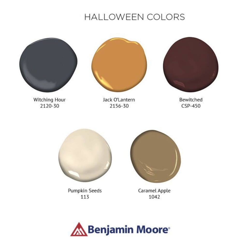 Benjamin Moore Halloween Color Palette