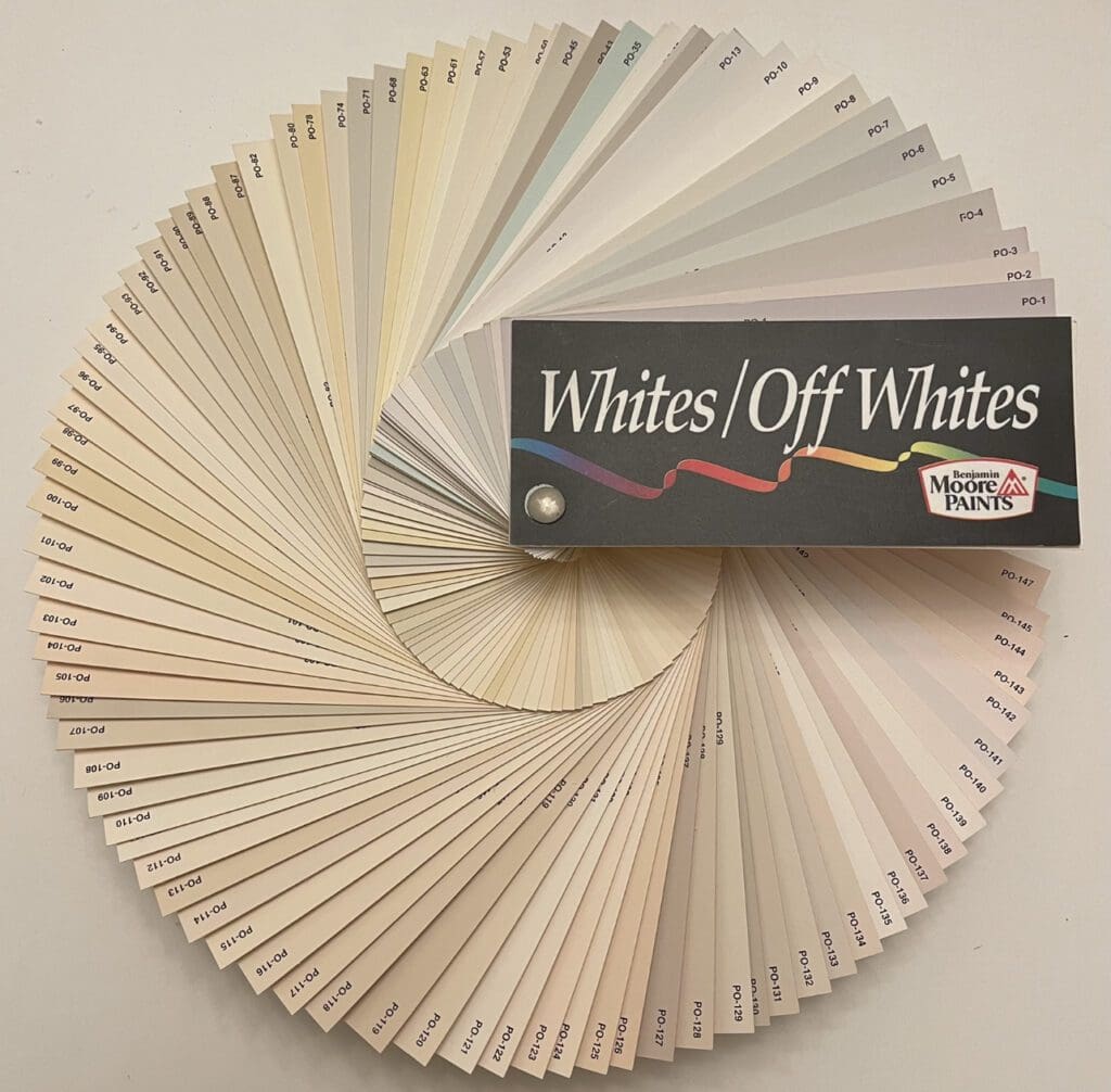 Benjamin Moore Whites & Off Whites. Vintage House Paint Colors.