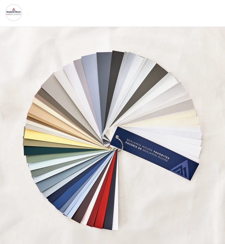 Benjamin Moore Favorite Paint Color Deck.