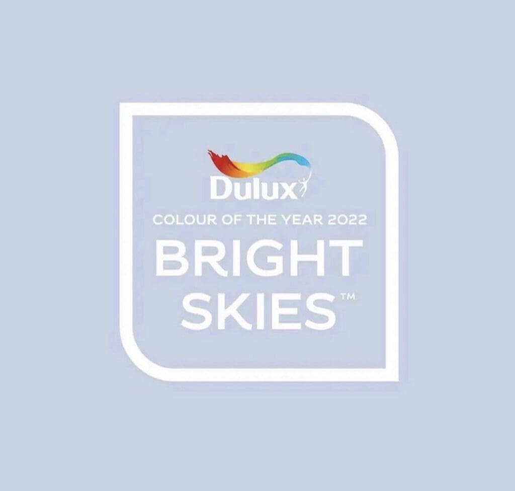 Dulux 2022 Color of the Year Bright Skies