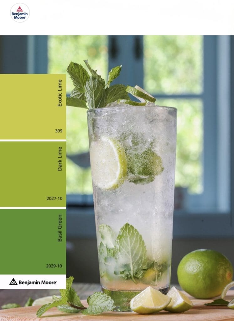 Lime and Mint Colors.