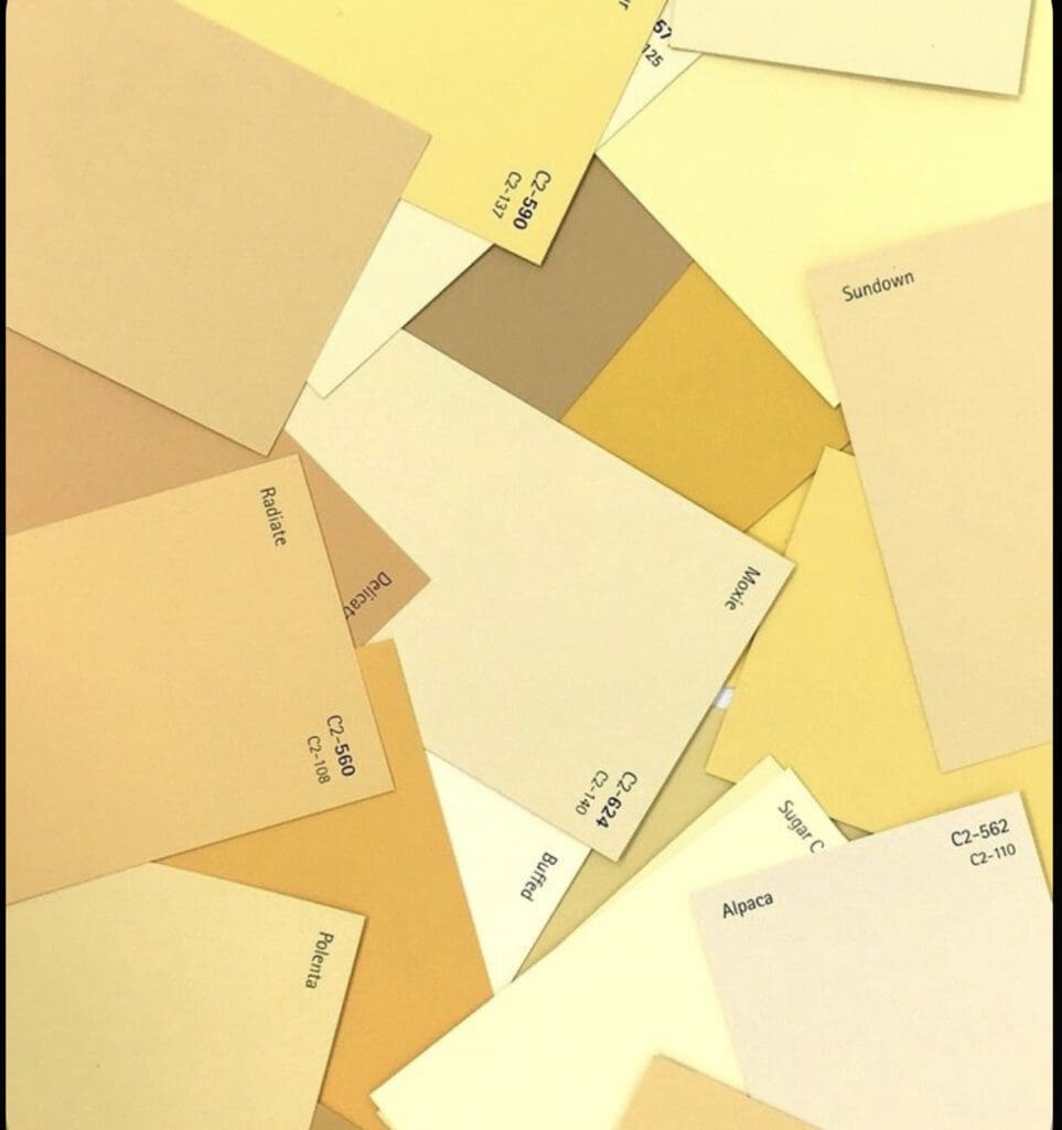 Decorating with Paint Store Color Chips