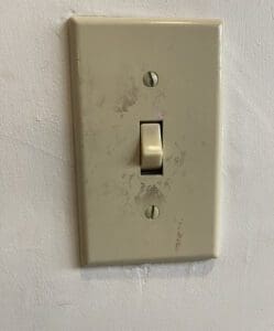 Dirty Light Switch Plate