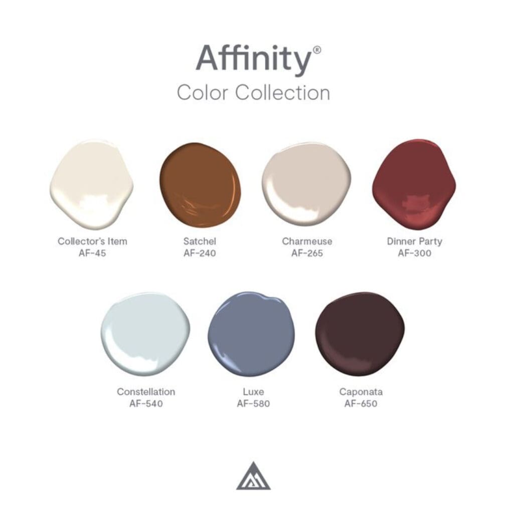 Favorite Benjamin Moore Affinity Colors.