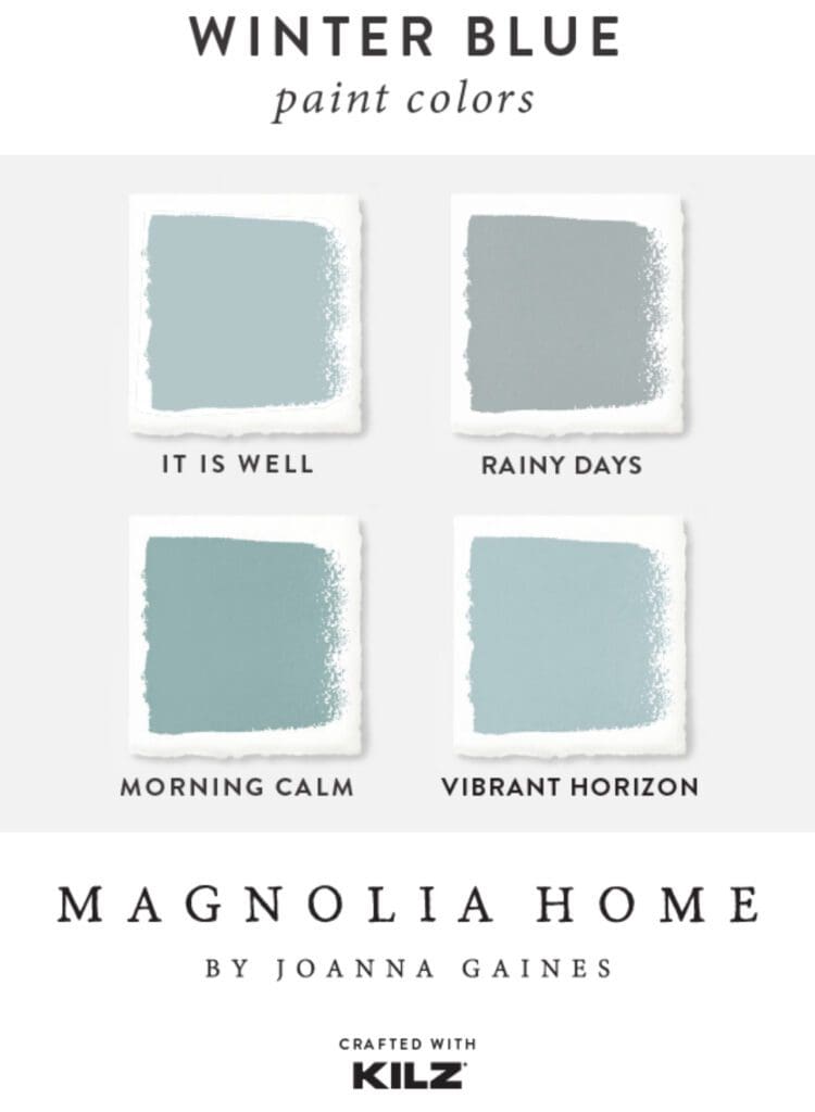 Magnolia Home Winter Blue Colors