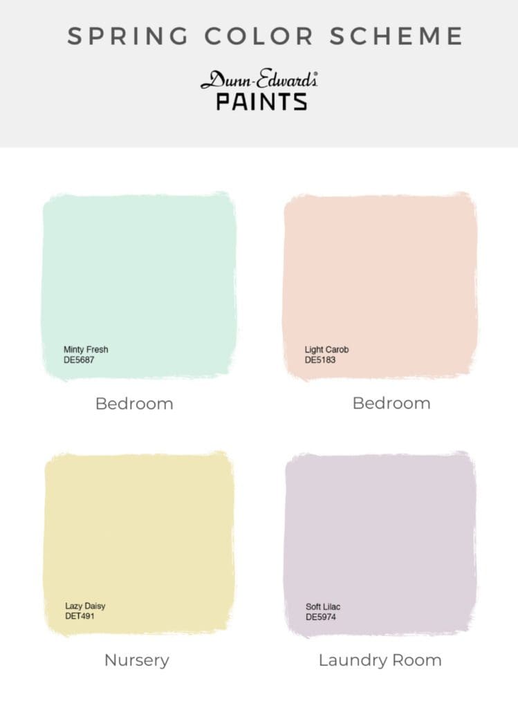 Dunn Edwards Spring Paint Color Palette. All Los Angeles Painting Company, Inc.