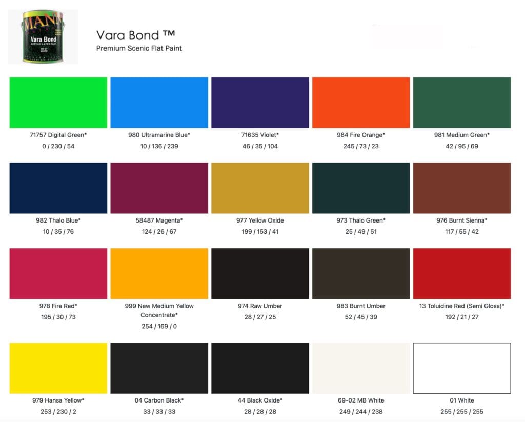 Mann Brothers Colors.