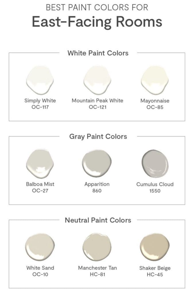 Benjamin Moore Favorite Colors for East Facing Rooms. All Los Angeles Painting Company, Inc.