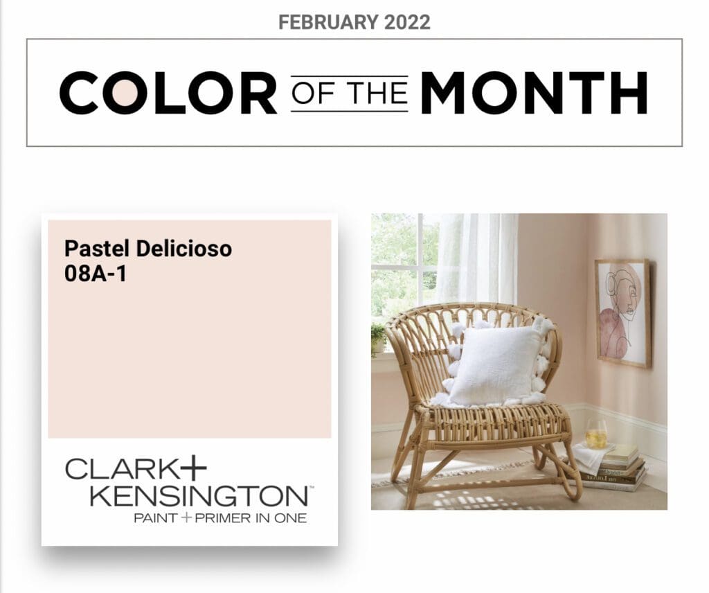 Clark + Kensington February 2022 Color of the Month | Pastel Delicioso. All Los Angeles Painting Company, Inc.