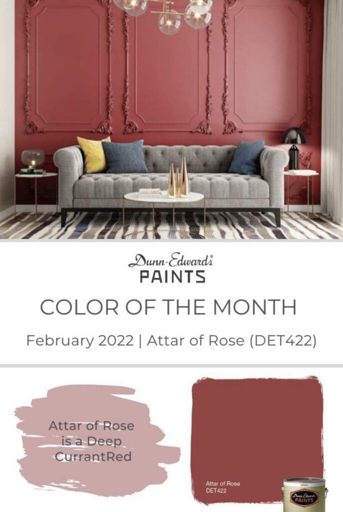 Dunn Edwards 2022 Color of the Month | Attar of Rose. All Los Angeles Painting Company, Inc.