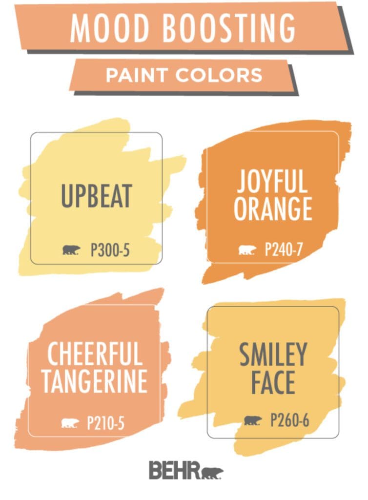 Behr Mood Boosting Paint Color Palette. All Los Angeles Painting Company, Inc.