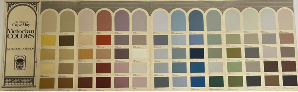 Fuller O'Brien Cape May Victorian Paint Color Palette. All Los Angeles Painting Company, Inc.