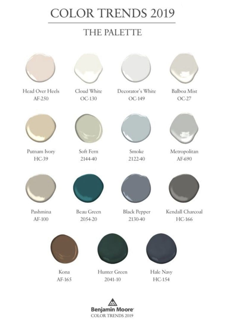 Benjamin Moore 2019 Color Trends - All Los Angeles Painting Company, Inc.