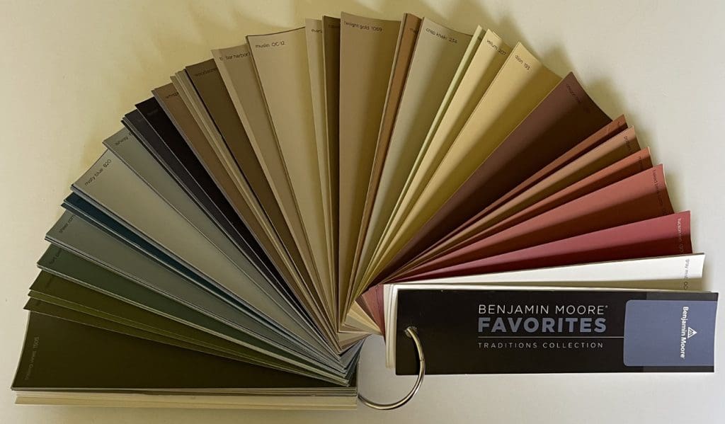 Benjamin Moore Traditions Paint Color Collection Fan Deck. All Los Angeles Painting Company, Inc.