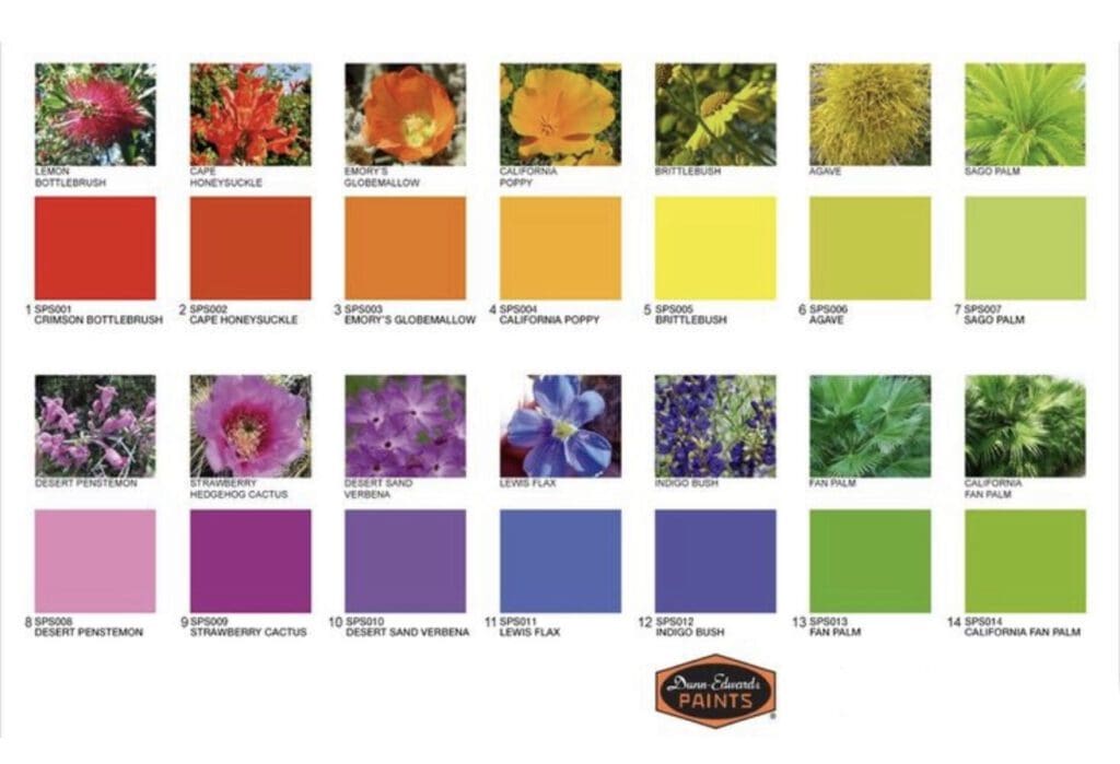 Dunn Edwards Spring Color Inspiration Palette. All Los Angeles Painting Company, Inc.