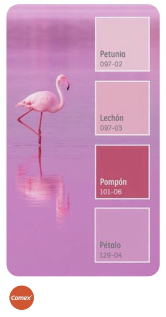 Comex Pink Paint Color Palette. All Los Angeles Painting Company, Inc.