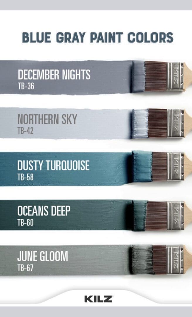 Blue-Gray Kilz Cool Tone Colors