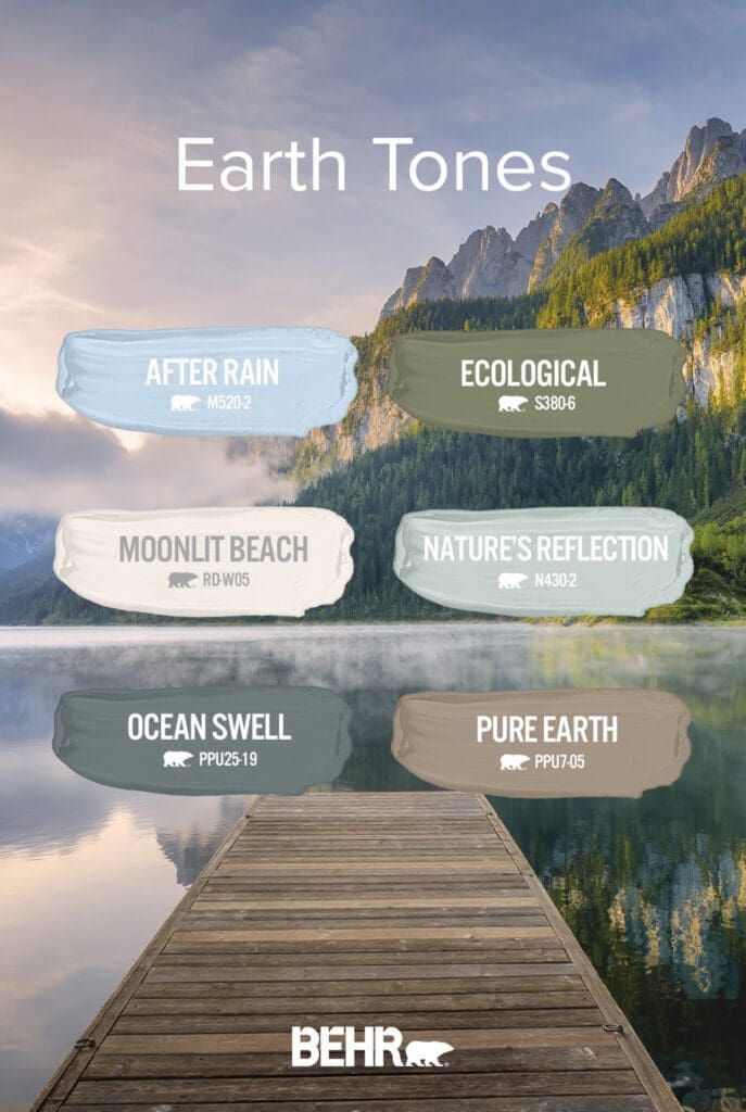 Behr Earth Day Inspired Paint Color Palette. All Los Angeles Painting Company, Inc.