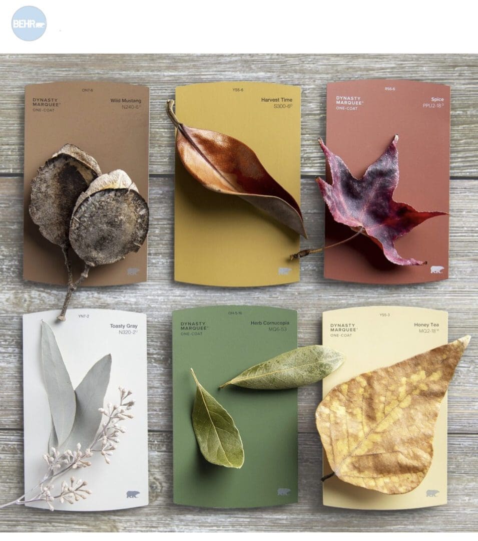 Behr Paint Colors of Nature Inspiration Palette.
