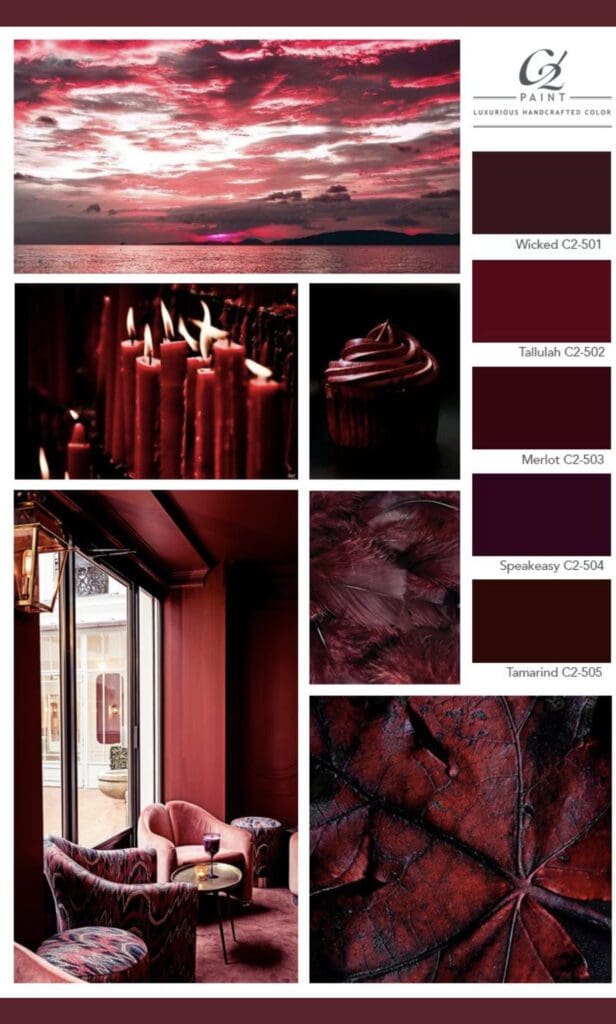 C2 Paint Red Paint Color Palette. All Los Angeles Painting Company, Inc.