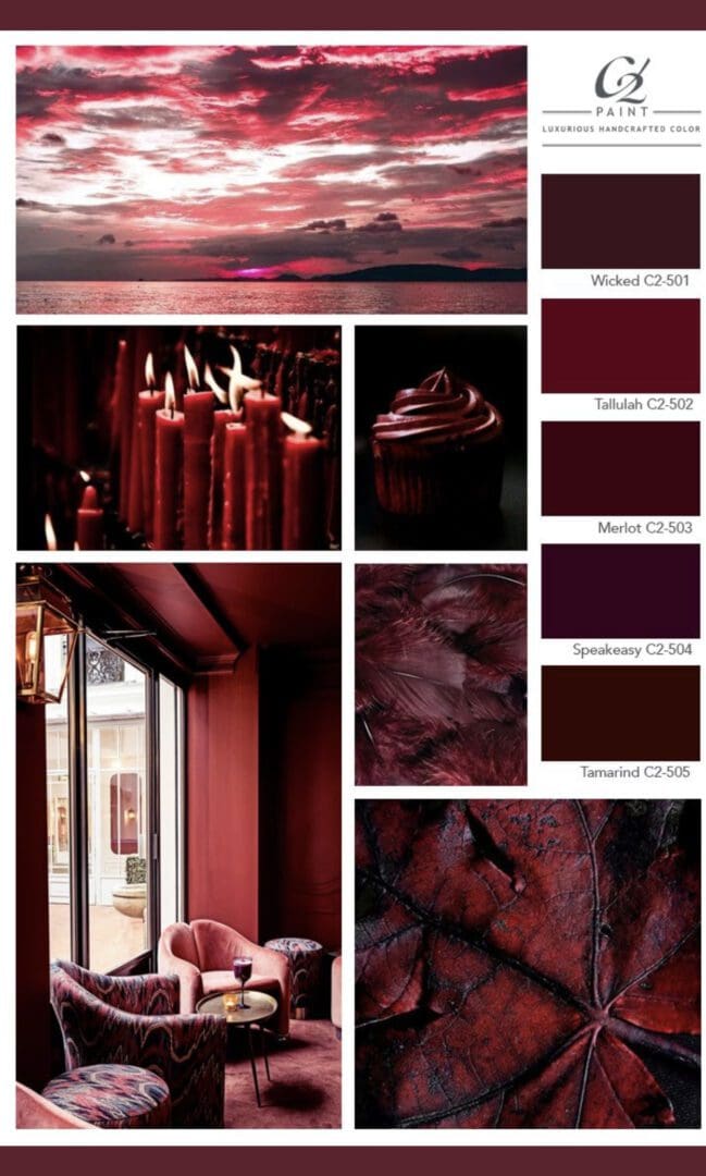 C2 Paint Red Paint Color Palette.