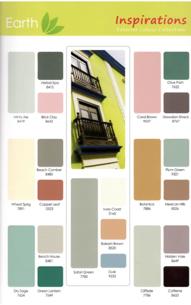 Berger Paint | Earth Inspirations Caribbean Inspired Exterior Color Collection. All Los Angeles Painting Company, Inc.