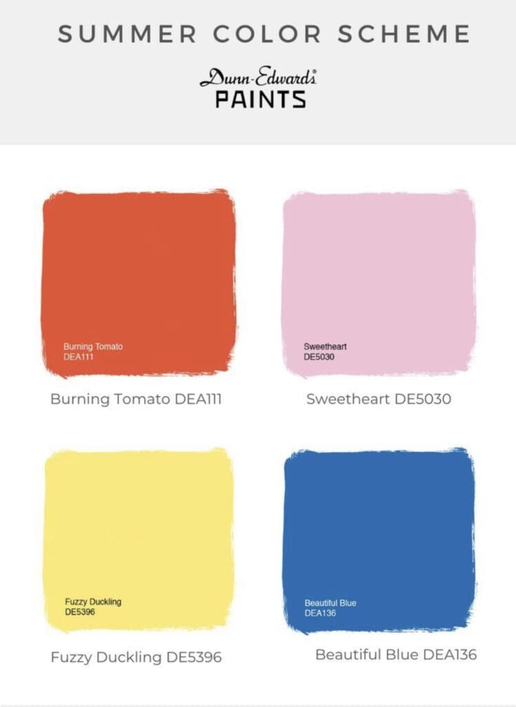 Dunn Edwards Summer Inspired Paint Colors. All Los Angeles Painting Company, Inc.