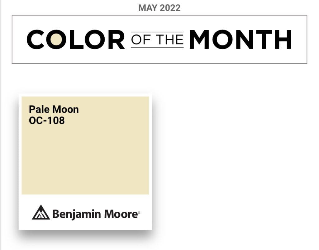 Benjamin Moore May 2022 Color of the Month | Pale Moon. All Los Angeles Painting Company, Inc.