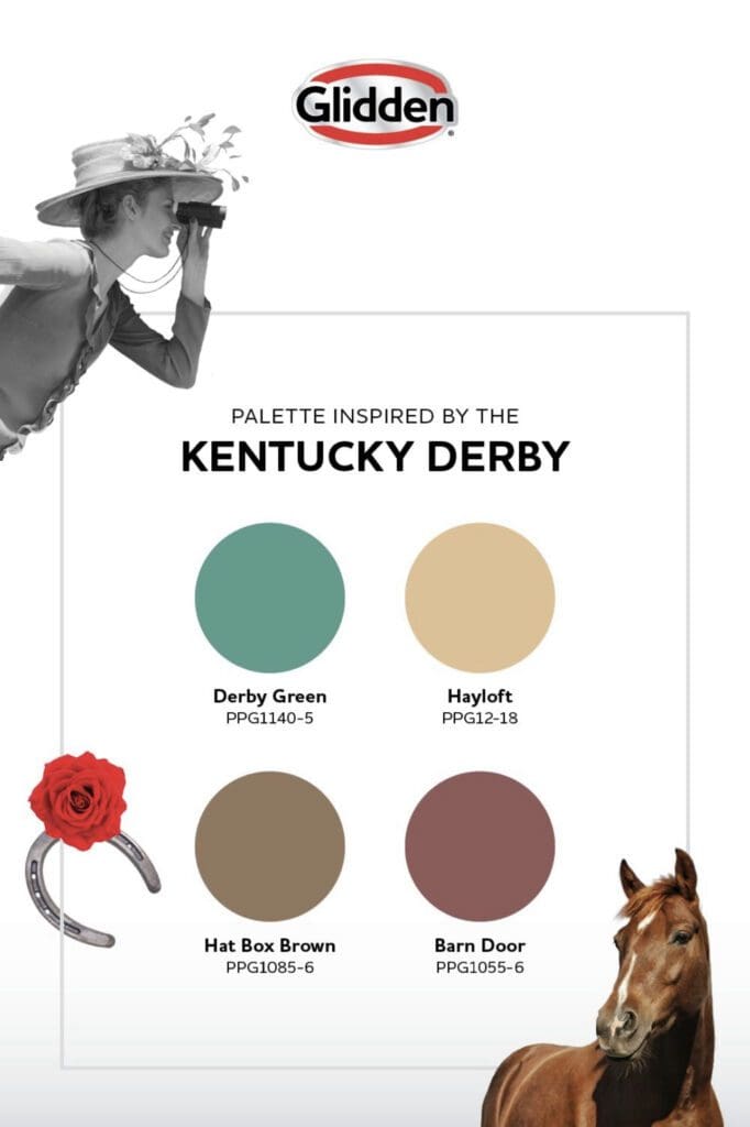 Glidden | Kentucky Derby Inspired Paint Color Palette